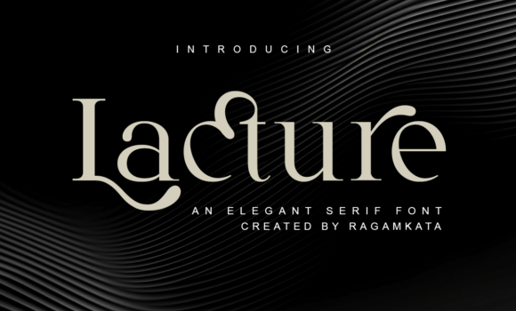 Lacture Regular Font - Featured Image