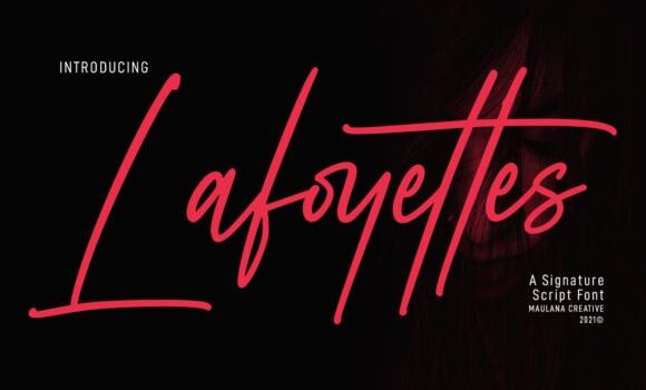 Lafoyettes Script Font: Fonts Free Download Lafoyettes Script Font - Featured Image
