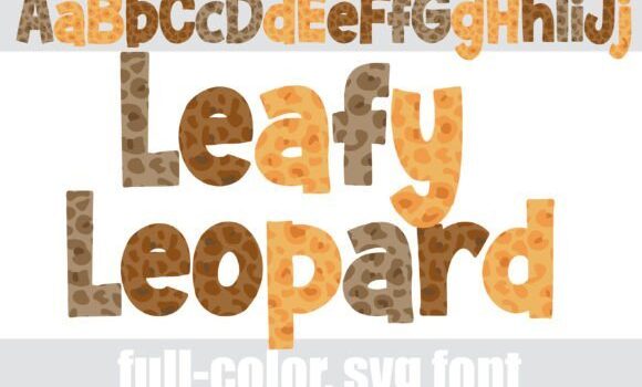 Leafy Leopard Font - Featured Image