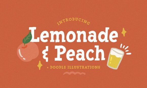Lemonade & Peach Font - Featured Image