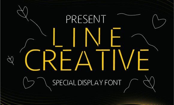 Line Creative Font: Fonts Free Download Line Creative Font - Featured Image