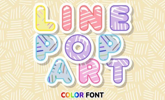 Line Pop Art Font: Fonts Free Download Line Pop Art Font - Featured Image