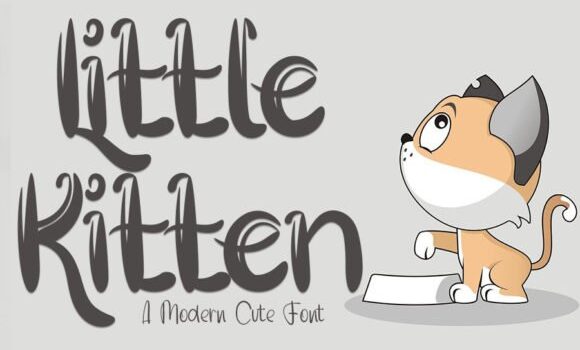 Little Kitten Font - Featured Image