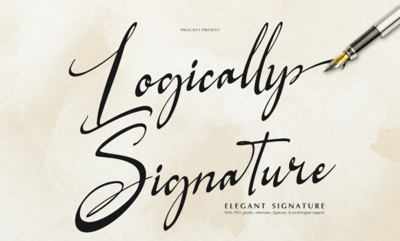 Logically Signature Font: Fonts Free Download Logically Signature Font - Featured Image