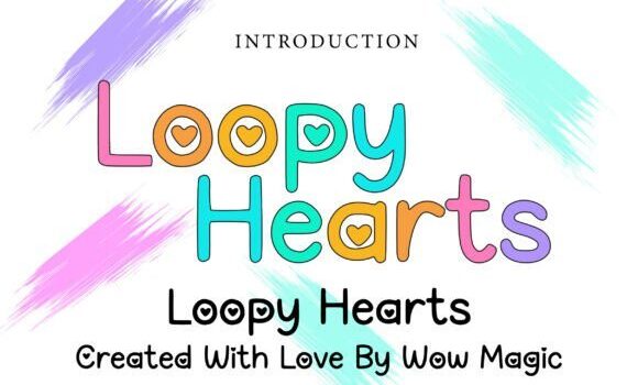 Loopy Hearts Font - Featured Image