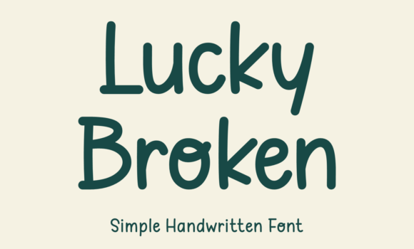 Lucky Broken Font - Featured Image