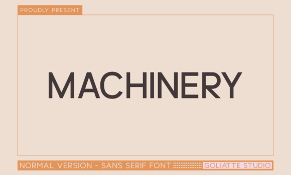 Machinery Font: Fonts Free Download Machinery Font - Featured Image