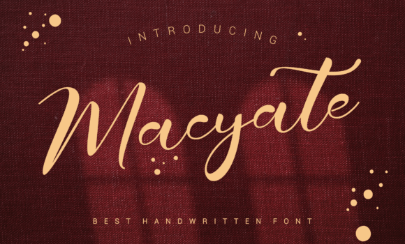 Macyate Font - Featured Image