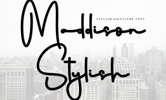 Maddison Stylish Font - Featured Image