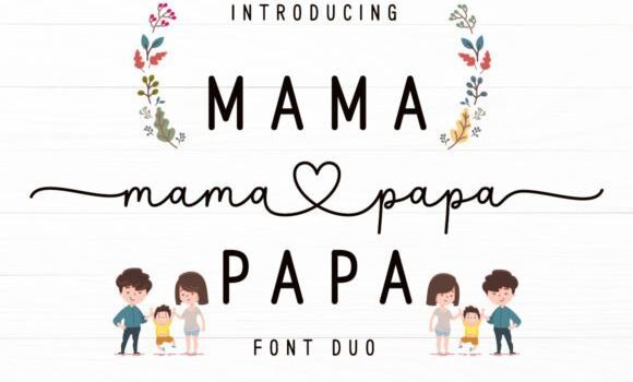 Mama Papa Duo Font: Fonts Free Download Mama Papa Duo Font - Featured Image