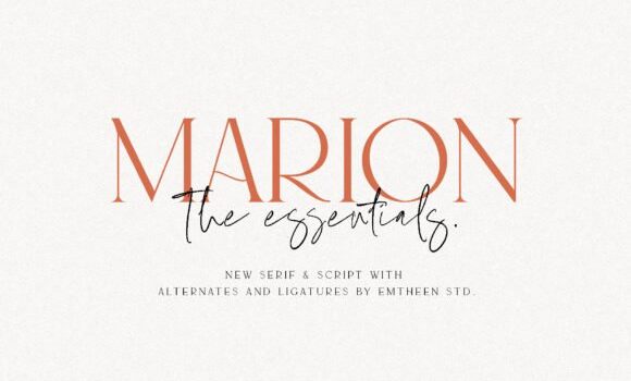 Marion & the Essentials Font: Fonts Free Download Marion & the Essentials Font - Featured Image