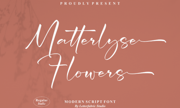 Matterlyse Flowers Font: Fonts Free Download Matterlyse Flowers Font - Featured Image