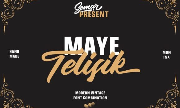 Maye Telisik Duo Font: Fonts Free Download Maye Telisik Duo Font - Featured Image