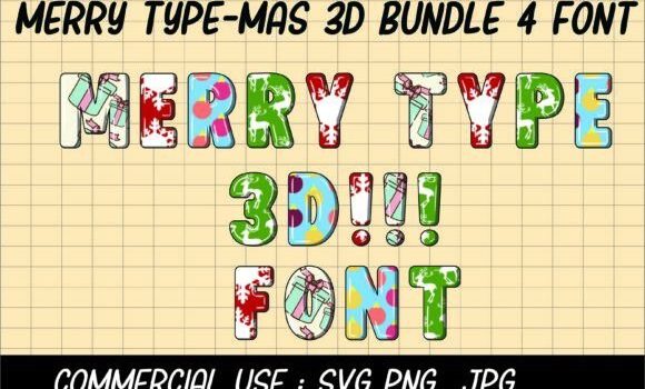 Merry Type-Mas 3d Font Font: Fonts Free Download Merry Type-Mas 3d Font Font - Featured Image