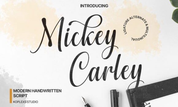 Mickey Carley Font - Featured Image