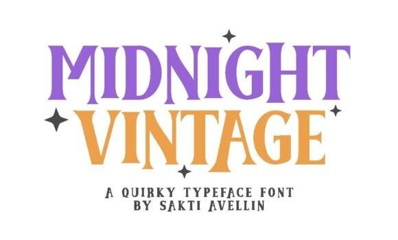 Midnight Vintage Font: Fonts Free Download Midnight Vintage Font - Featured Image