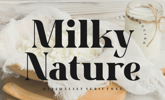 Milky Nature Font: Fonts Free Download Milky Nature Font - Featured Image