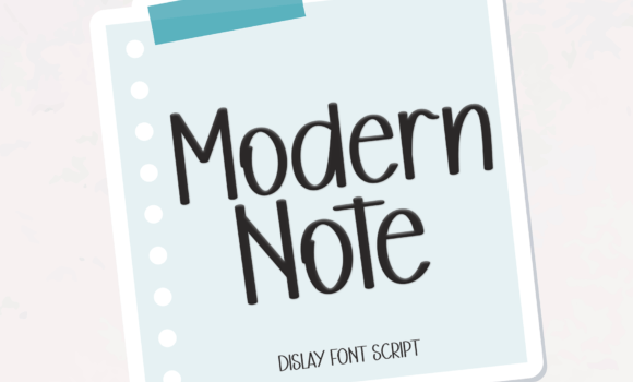 Modern Note Font: Fonts Free Download Modern Note Font - Featured Image
