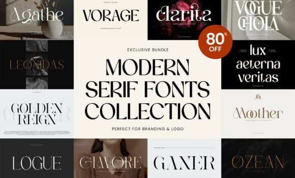 Modern Serif Bundle Font: Fonts Free Download Modern Serif Bundle Font - Featured Image