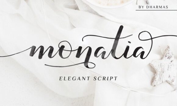 Monatia Script Font: Fonts Free Download Monatia Script Font - Featured Image