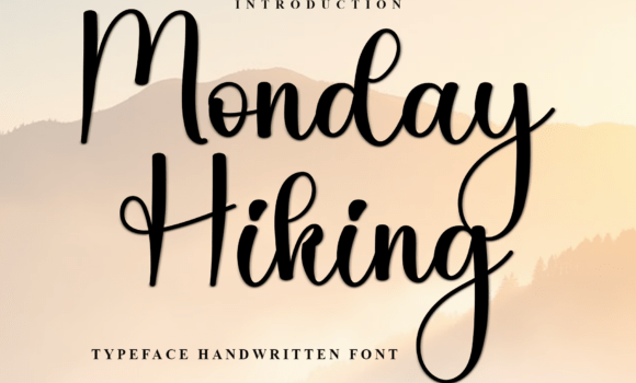 Monday Hiking Font: Fonts Free Download Monday Hiking Font - Featured Image
