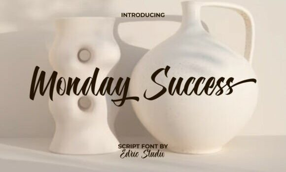 Monday Success Font: Fonts Free Download Monday Success Font - Featured Image