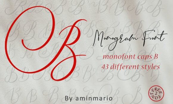 Monogram B | Monofont Caps B Font: Fonts Free Download Monogram B | Monofont Caps B Font - Featured Image