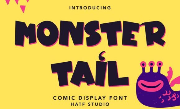Monster Tail Font: Fonts Free Download Monster Tail Font - Featured Image