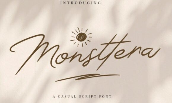 Monsttera Font: Fonts Free Download Monsttera Font - Featured Image