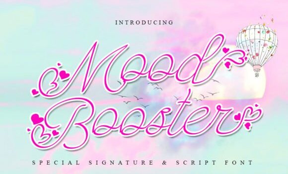 Mood Booster Font: Fonts Free Download Mood Booster Font - Featured Image