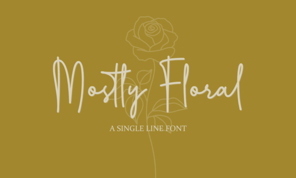 Mostly Floral Font - Featured Image