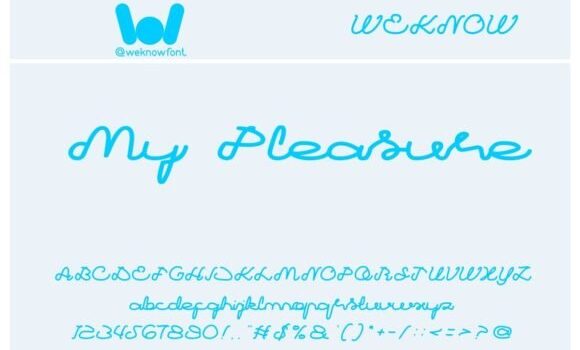 My Pleasure Font - Featured Image