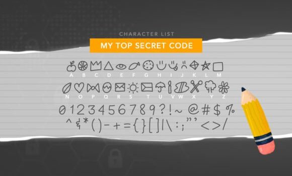 My Top Secret Code Font: Fonts Free Download My Top Secret Code Font - Featured Image