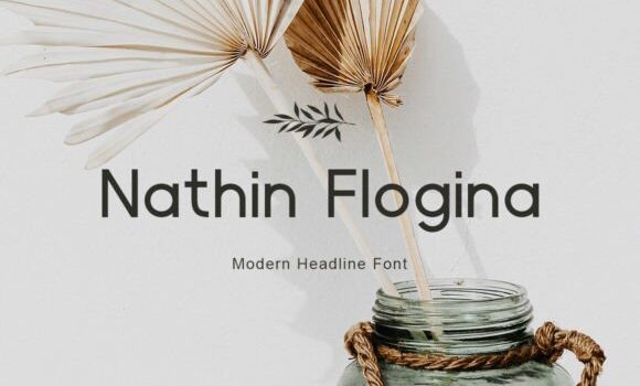 Nathin Flogina Font - Featured Image