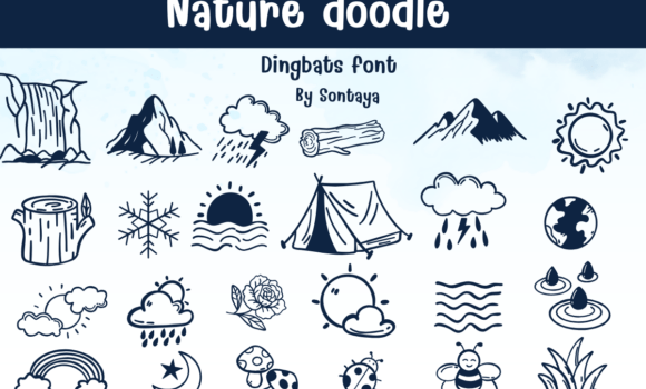 Nature Doodle Font: Fonts Free Download Nature Doodle Font - Featured Image