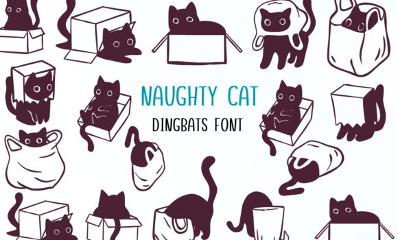 Naughty Cat Font - Featured Image