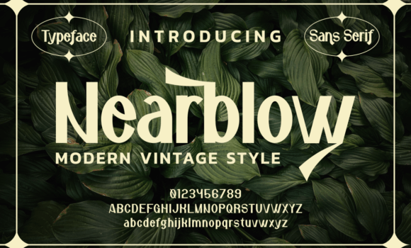 Nearblow Font - Featured Image