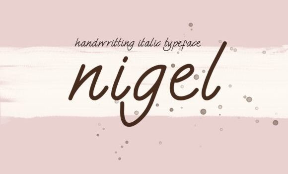 Nigel Font: Fonts Free Download Nigel Font - Featured Image