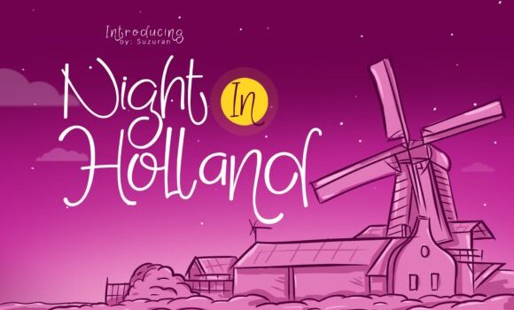 Night in Holland Font: Fonts Free Download Night in Holland Font - Featured Image