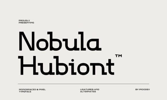 Nobula Hubiont Font - Featured Image
