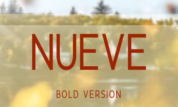 Nueve Bold Font: Fonts Free Download Nueve Bold Font - Featured Image