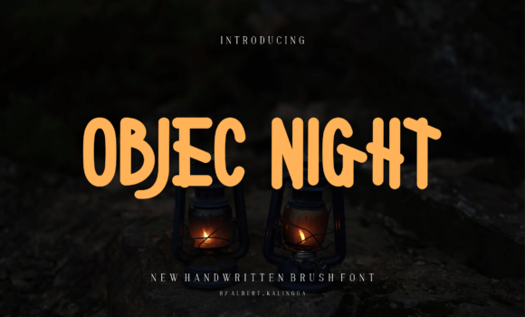 Objec Night Font: Fonts Free Download Objec Night Font - Featured Image