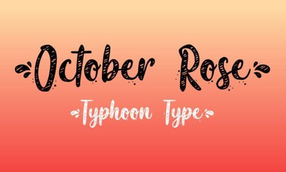 October Rose Font - Featured Image