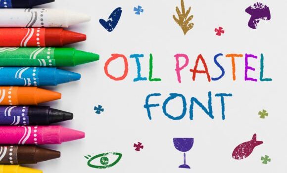 Oil Pastel Font - Featured Image