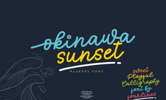 Okinawa Sunset Font: Fonts Free Download Okinawa Sunset Font - Featured Image