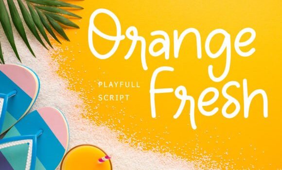 Orange Fresh Font: Fonts Free Download Orange Fresh Font - Featured Image