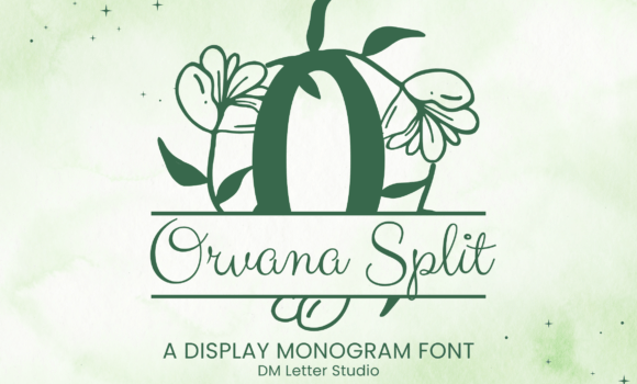 Orvara Split Monogram Font - Featured Image