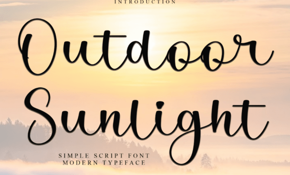 Outdoor Sunlight Font: Fonts Free Download Outdoor Sunlight Font - Featured Image