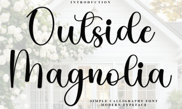 Outside Magnolia Font: Fonts Free Download Outside Magnolia Font - Featured Image