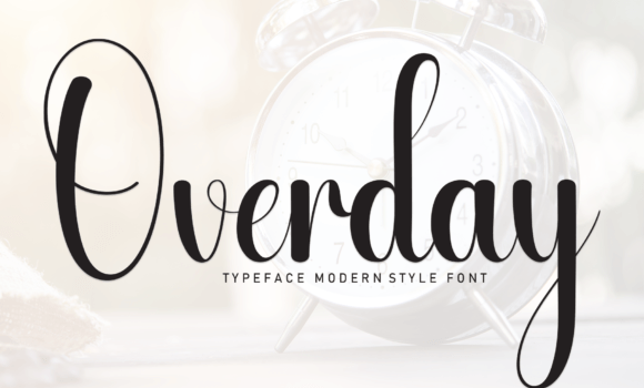 Overday Font - Featured Image